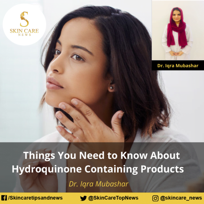 Things You Need to Know About Hydroquinone Containing Products