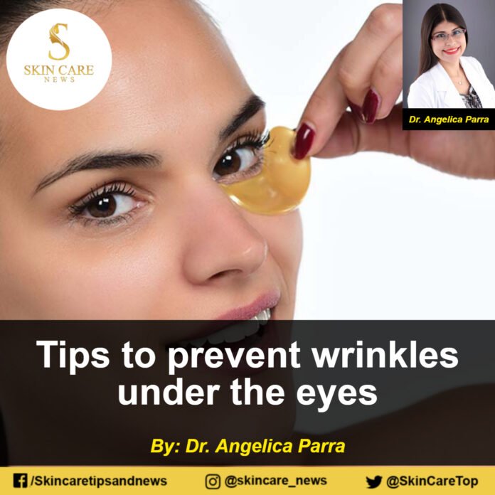 Tips to prevent wrinkles under the eyes.
