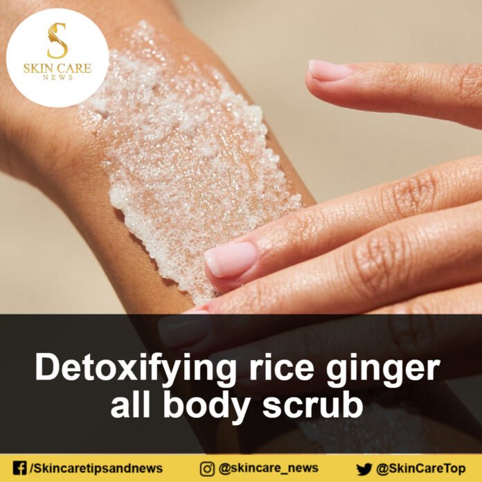 Detoxifying rice ginger all body scrub