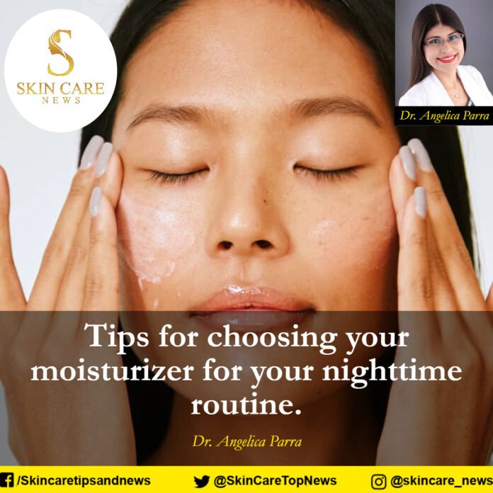 Tips for choosing your moisturizer for your nighttime routine.