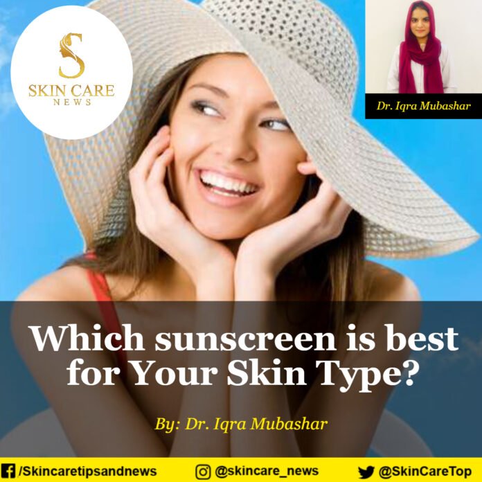 Which sunscreen is best for Your Skin Type?