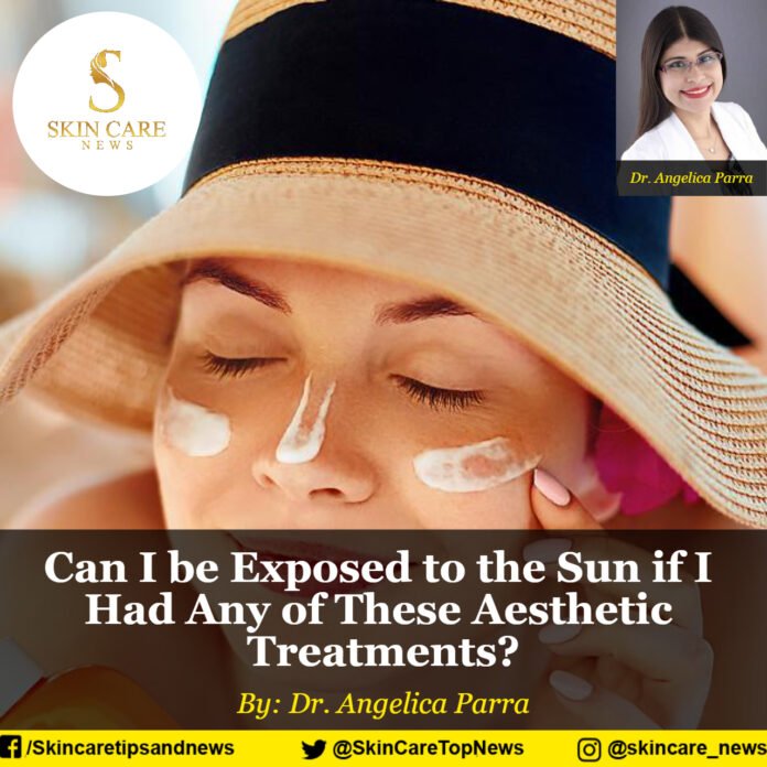 Can I be Exposed to the Sun if I Had Any of These Aesthetic Treatments?