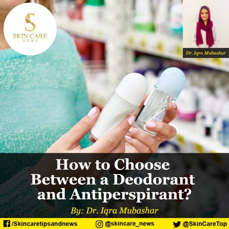How to Choose Between a Deodorant and Antiperspirant?