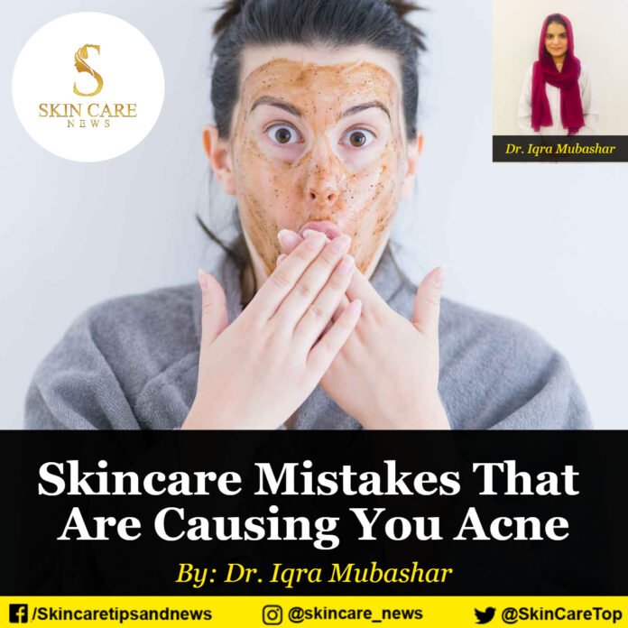 Skincare Mistakes That Are Causing You Acne