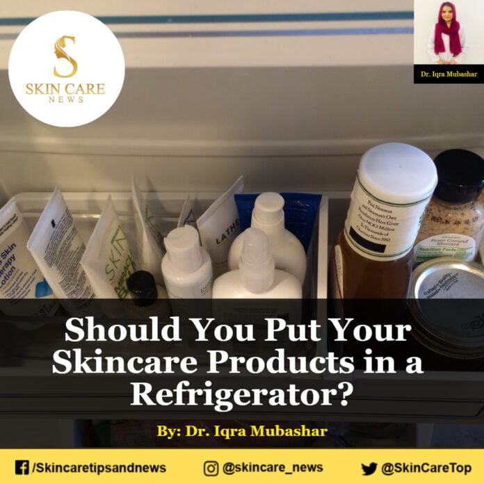 Should You Put Your Skincare Products in a Refrigerator?