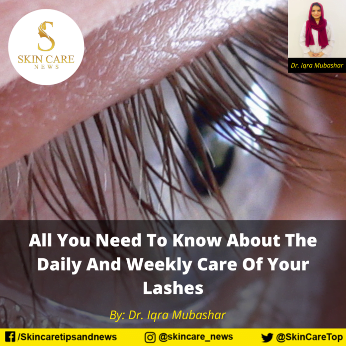 All You Need To Know About The Daily And Weekly Care Of Your Lashes
