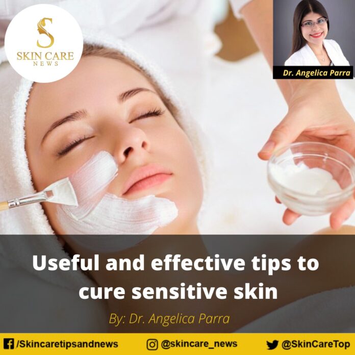 Useful and effective tips to cure sensitive skin
